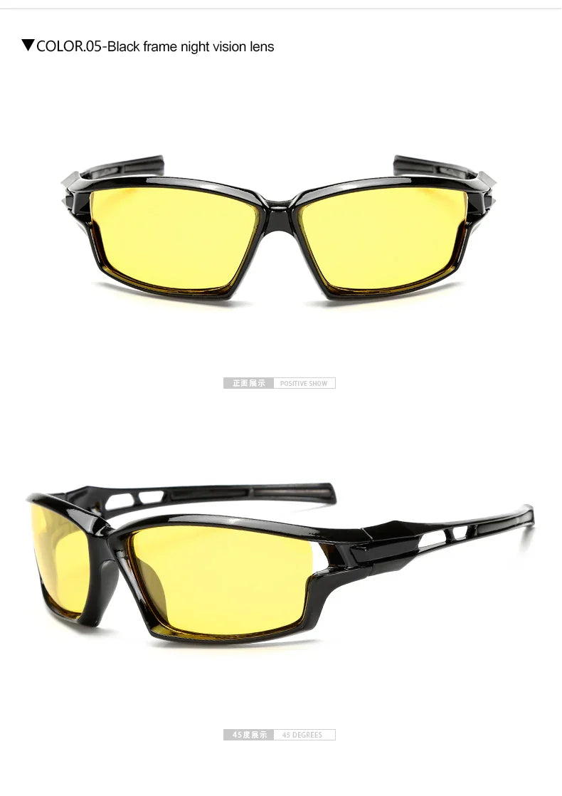Polarized Yellow Lens Driving Sunglasses for Men UV Protection