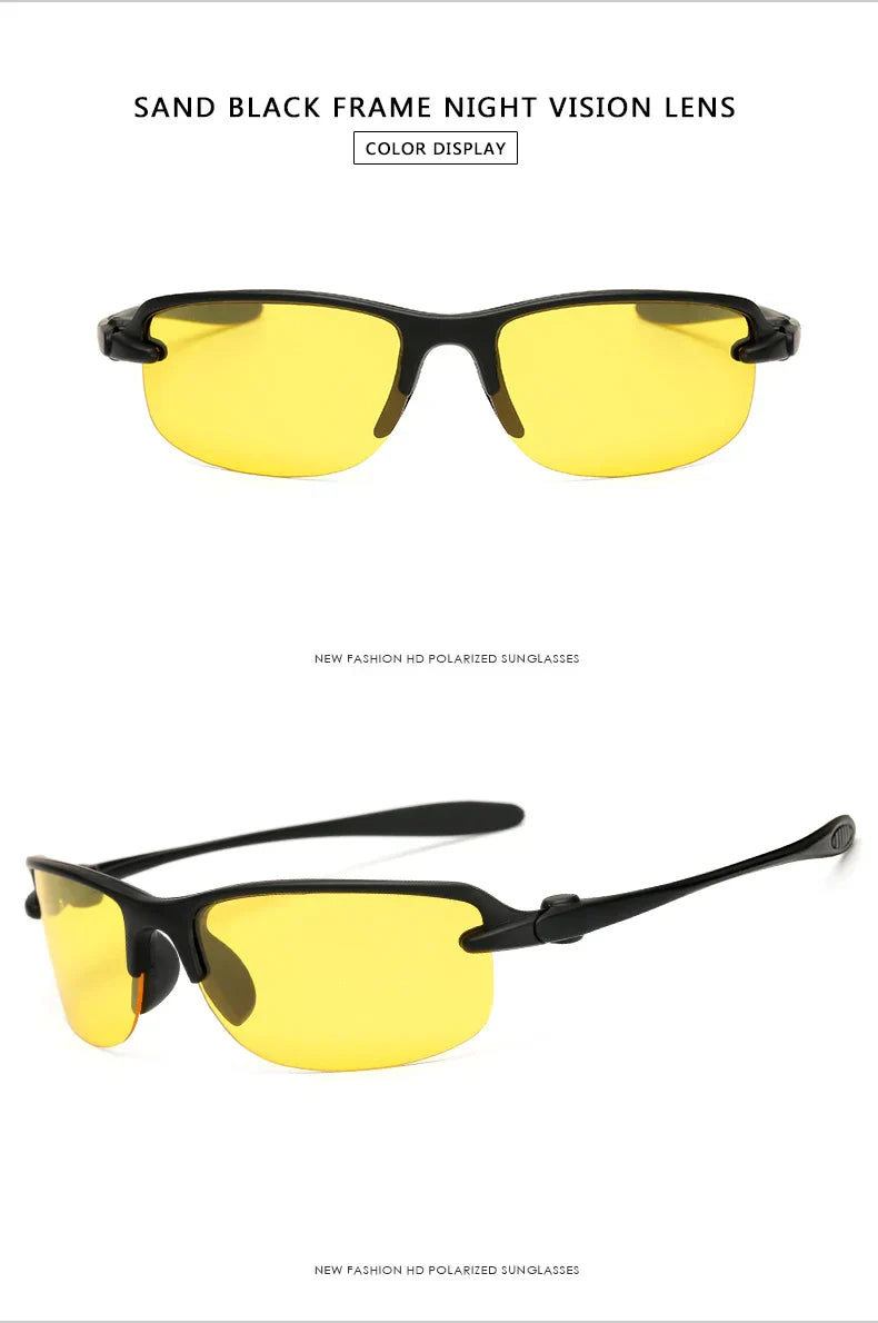 Polarized Yellow Lens Driving Sunglasses for Men UV Protection