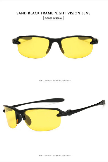 Polarized Yellow Lens Driving Sunglasses for Men UV Protection