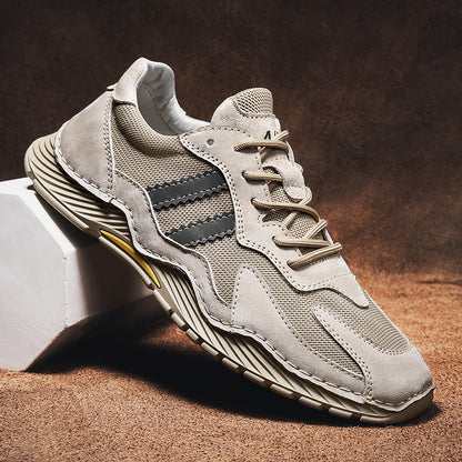Breathable Leather Running Shoes