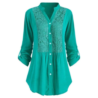 Feminine Ruffle Front Loose Top
