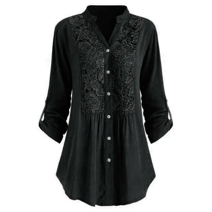 Feminine Ruffle Front Loose Top