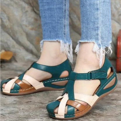 Classic Buckle Leather Sandals - EasyApparels