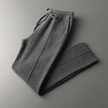 Comfortable Casual Drawstring Waist Trousers