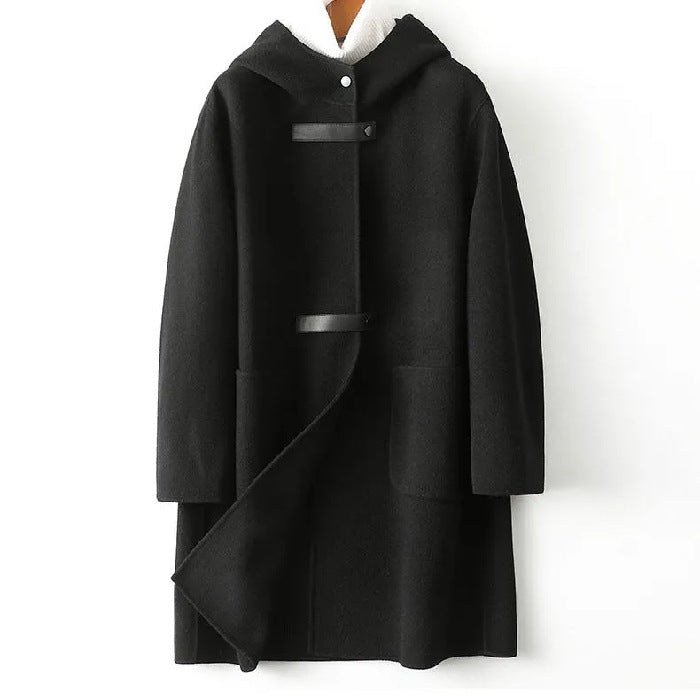 Casual Hooded Parka Knee Length Coat