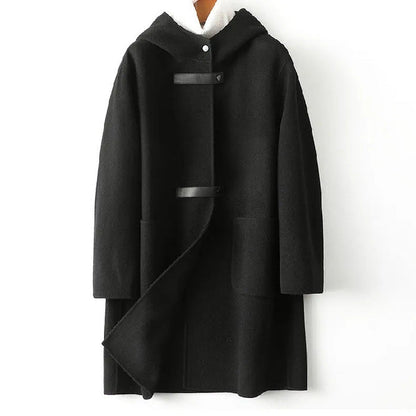 Casual Hooded Parka Knee Length Coat