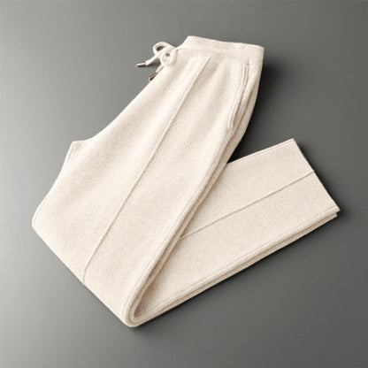Comfortable Casual Drawstring Waist Trousers