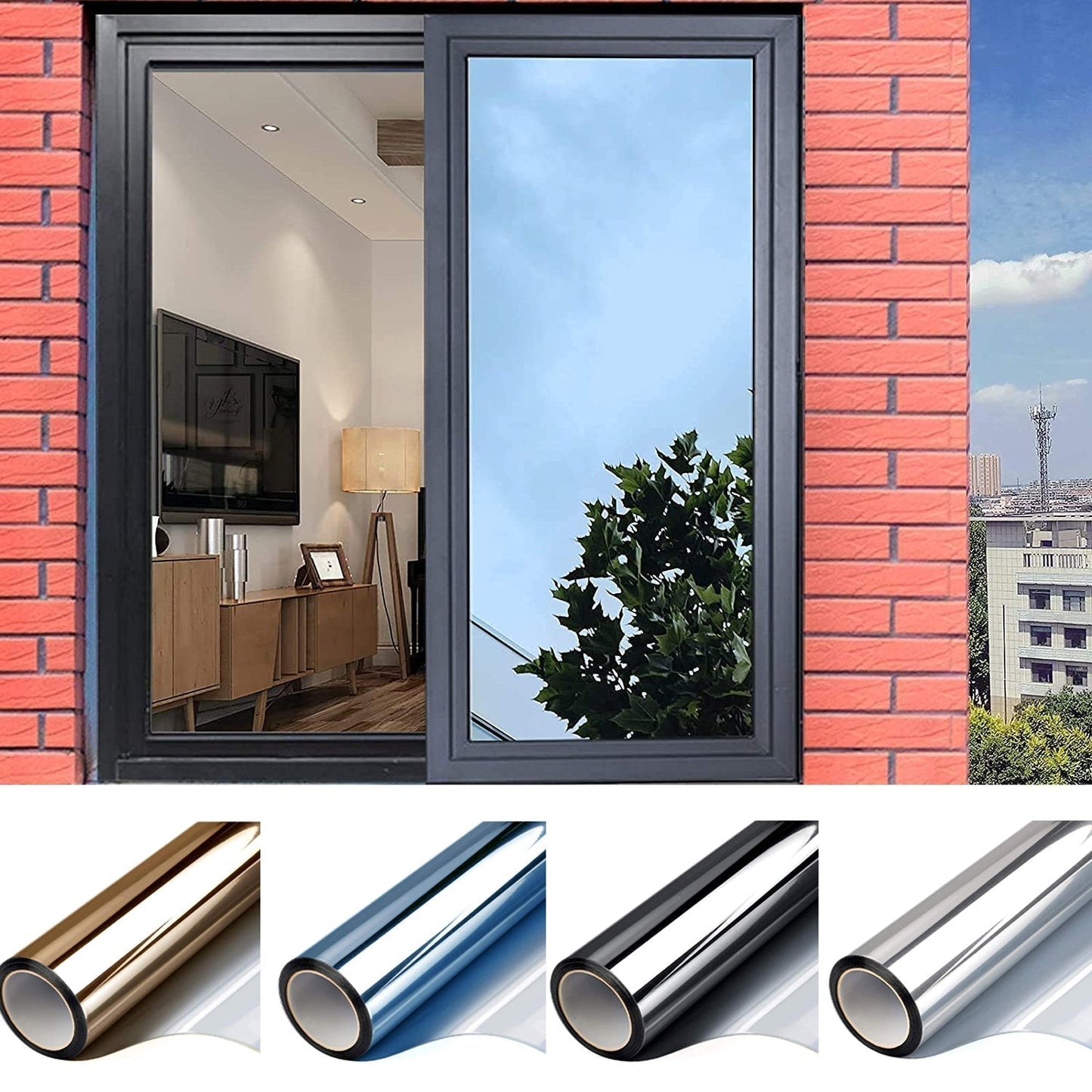 Frosted Glass Privacy Window Sticker - Vossary