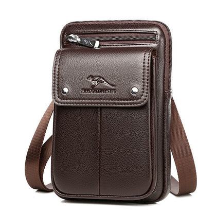 Leather Mens Small Crossbody Bag