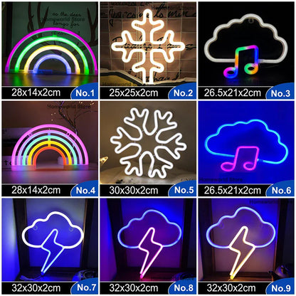 Colorful LED Wall Light Decor Night Lamp