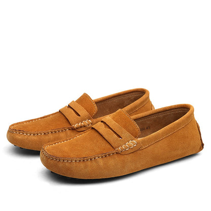 Soft Leather Slip On Loafers for Men