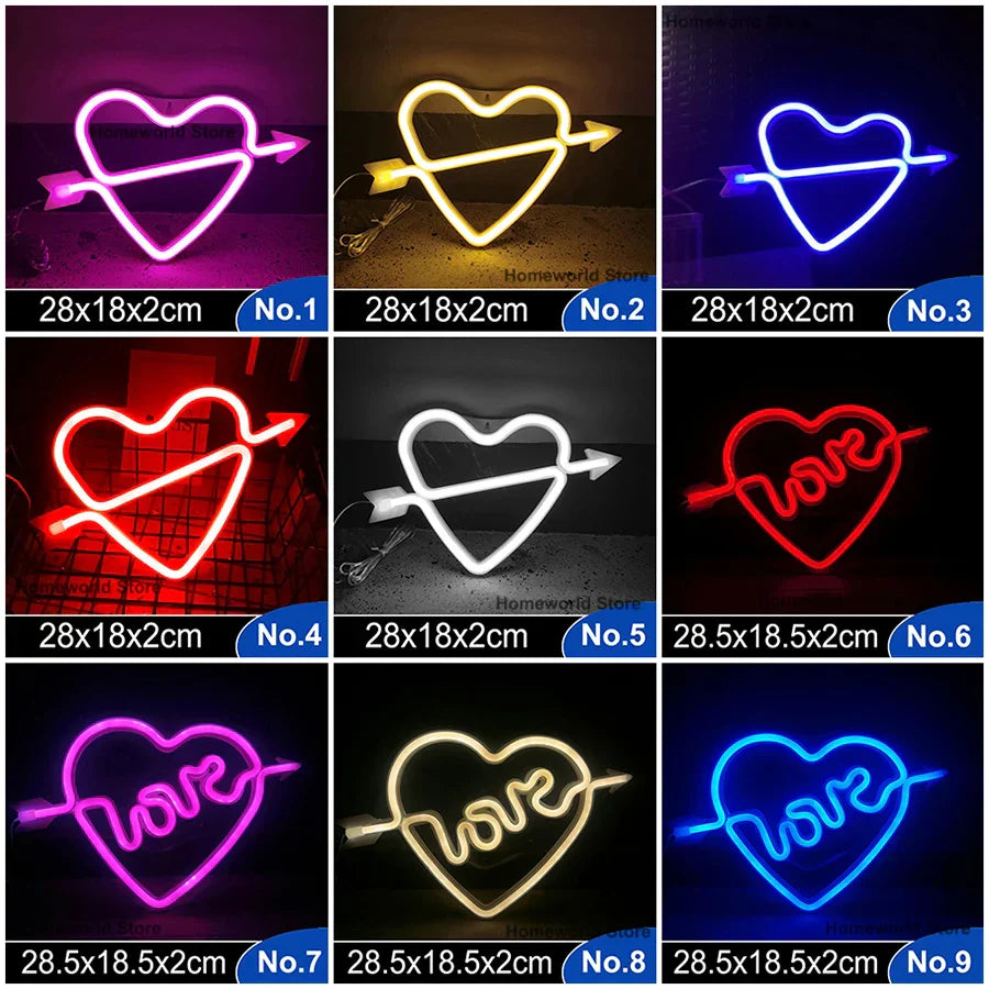 Colorful LED Wall Light Decor Night Lamp