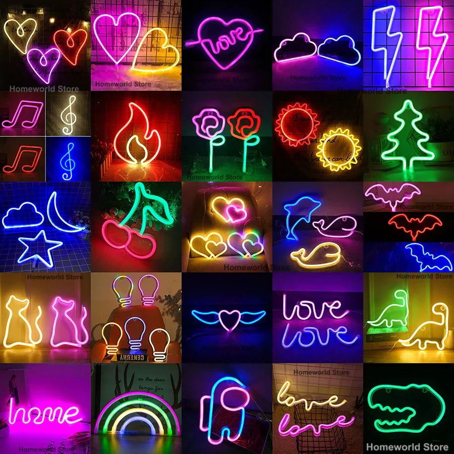 Colorful LED Wall Light Decor Night Lamp - Luxicro
