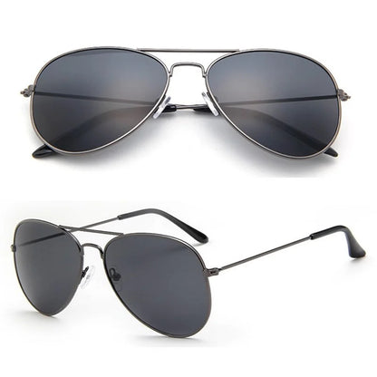 Trendy Pilot Sunglasses for Women - Silver Mirror Shades