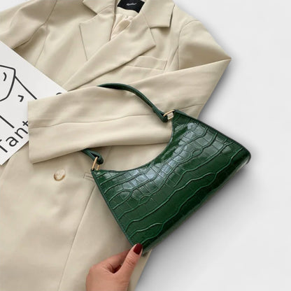 Sleek Faux Leather Shoulder Bag for Everyday Use