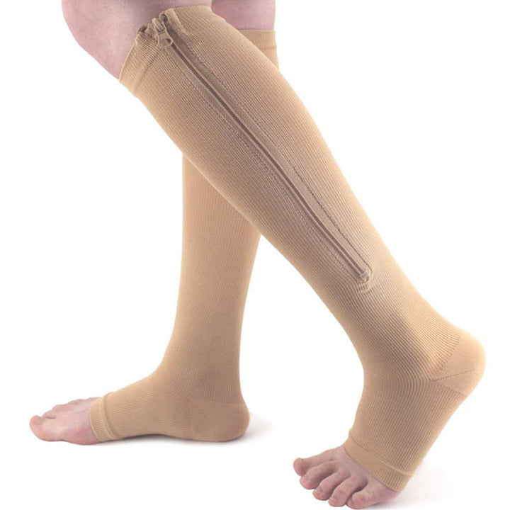 Medical Compression Socks with Zip for Leg Relief