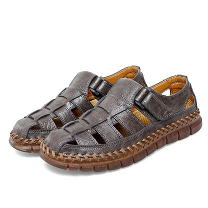 Premium Brown Leather Flip Flops