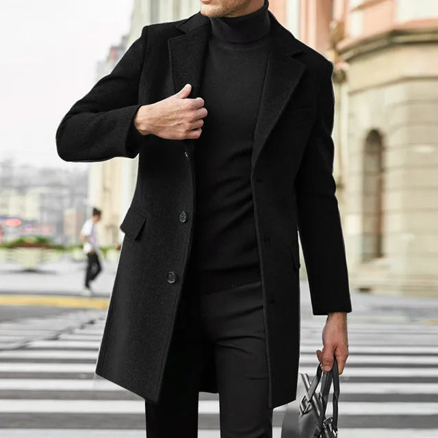 Classic Men's Executive Winter Overcoat