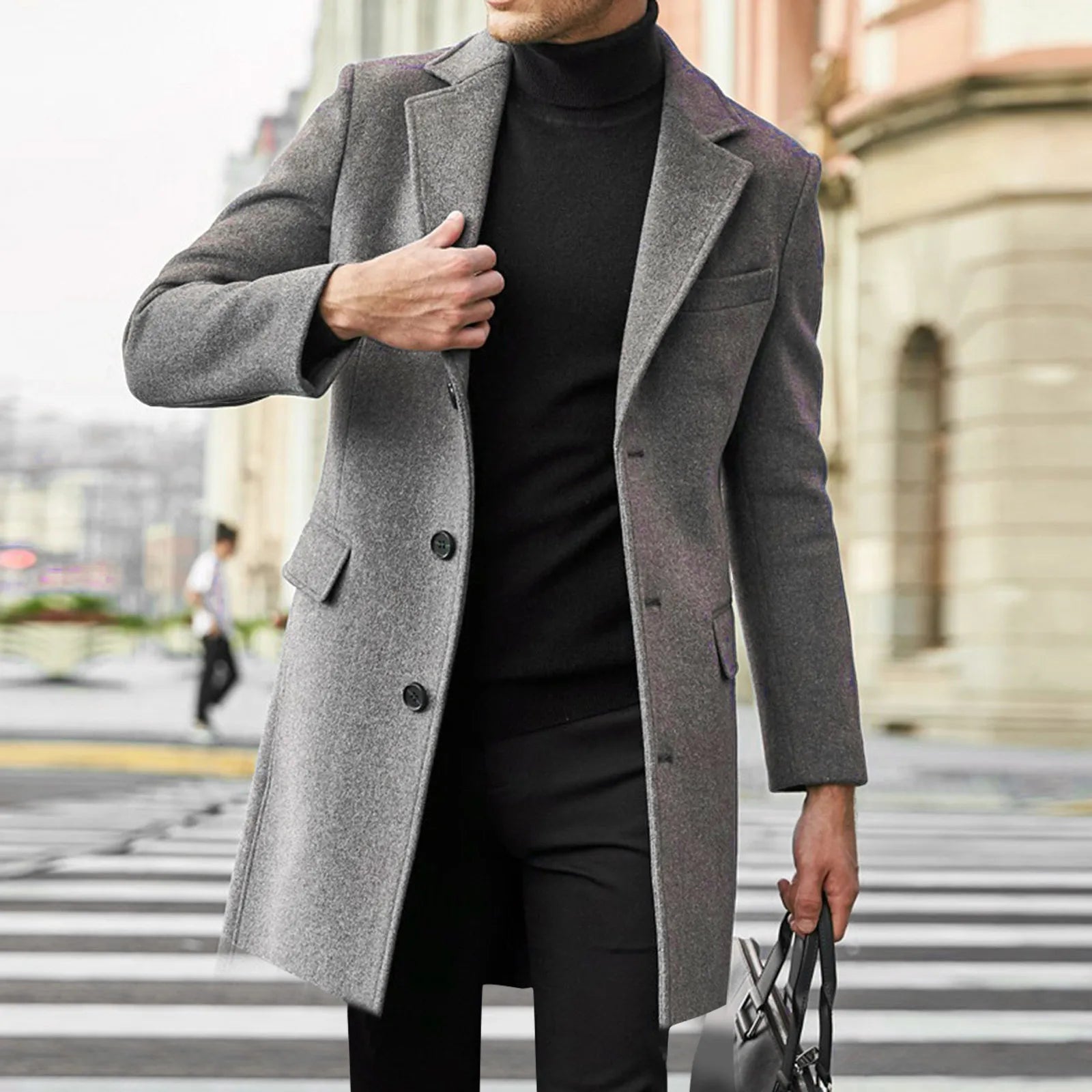 Classic Men's Executive Winter Overcoat - EasyApparels