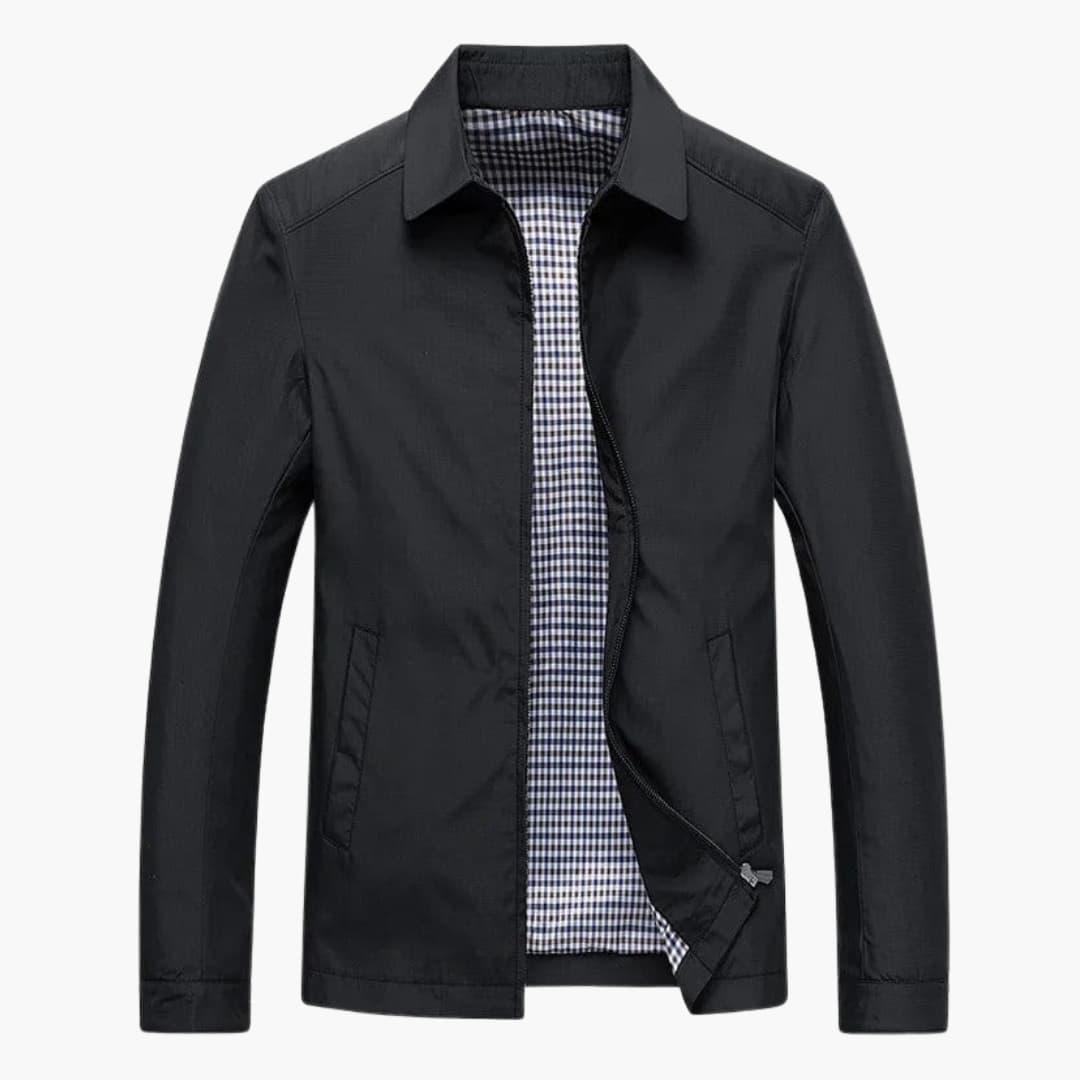 Men's Zip Up Shirt Collar Jacket