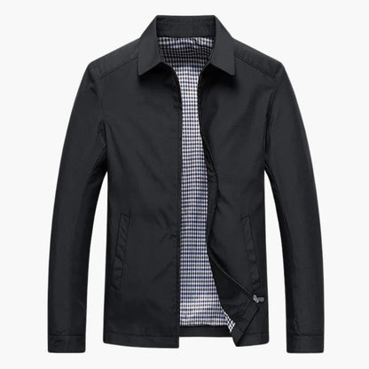 Men's Zip Up Shirt Collar Jacket