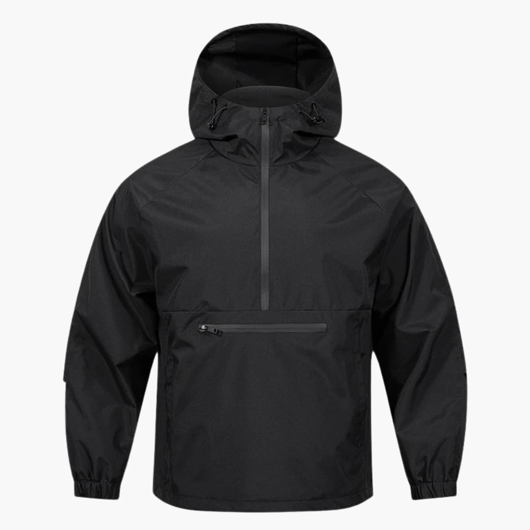Waterproof Hooded Coat with Zip Pocket - Vossary