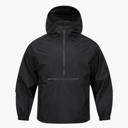 Waterproof Hooded Coat with Zip Pocket - Vossary