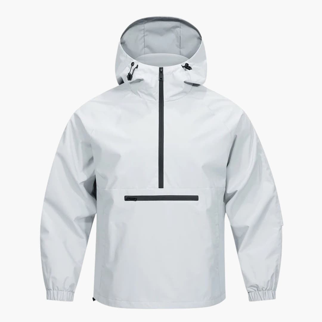 Waterproof Hooded Coat with Zip Pocket