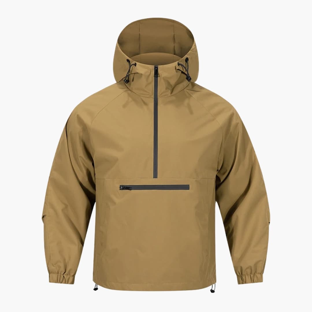 Waterproof Hooded Coat with Zip Pocket