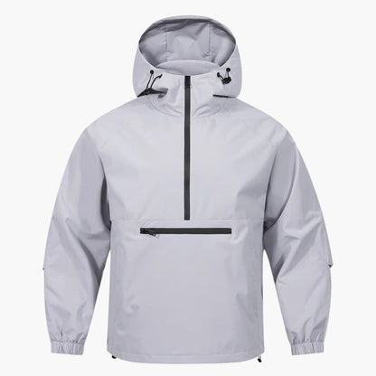 Waterproof Hooded Coat with Zip Pocket