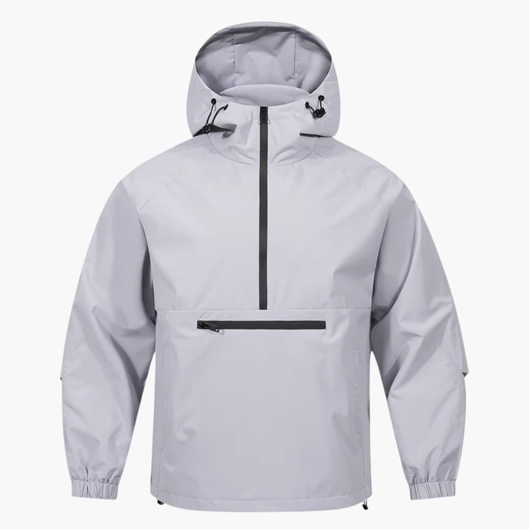 Waterproof Hooded Coat with Front Pocket