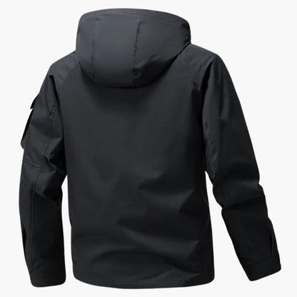 Waterproof Hooded Zip Up Mens Jacket with Pockets