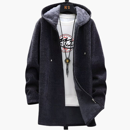 Warm Waterproof Mens Zip Up Hoodie Jacket