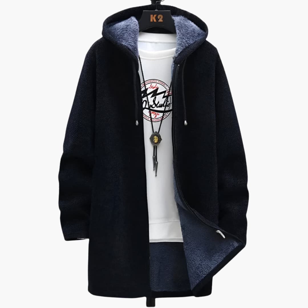 Warm Waterproof Mens Zip Up Hoodie Jacket