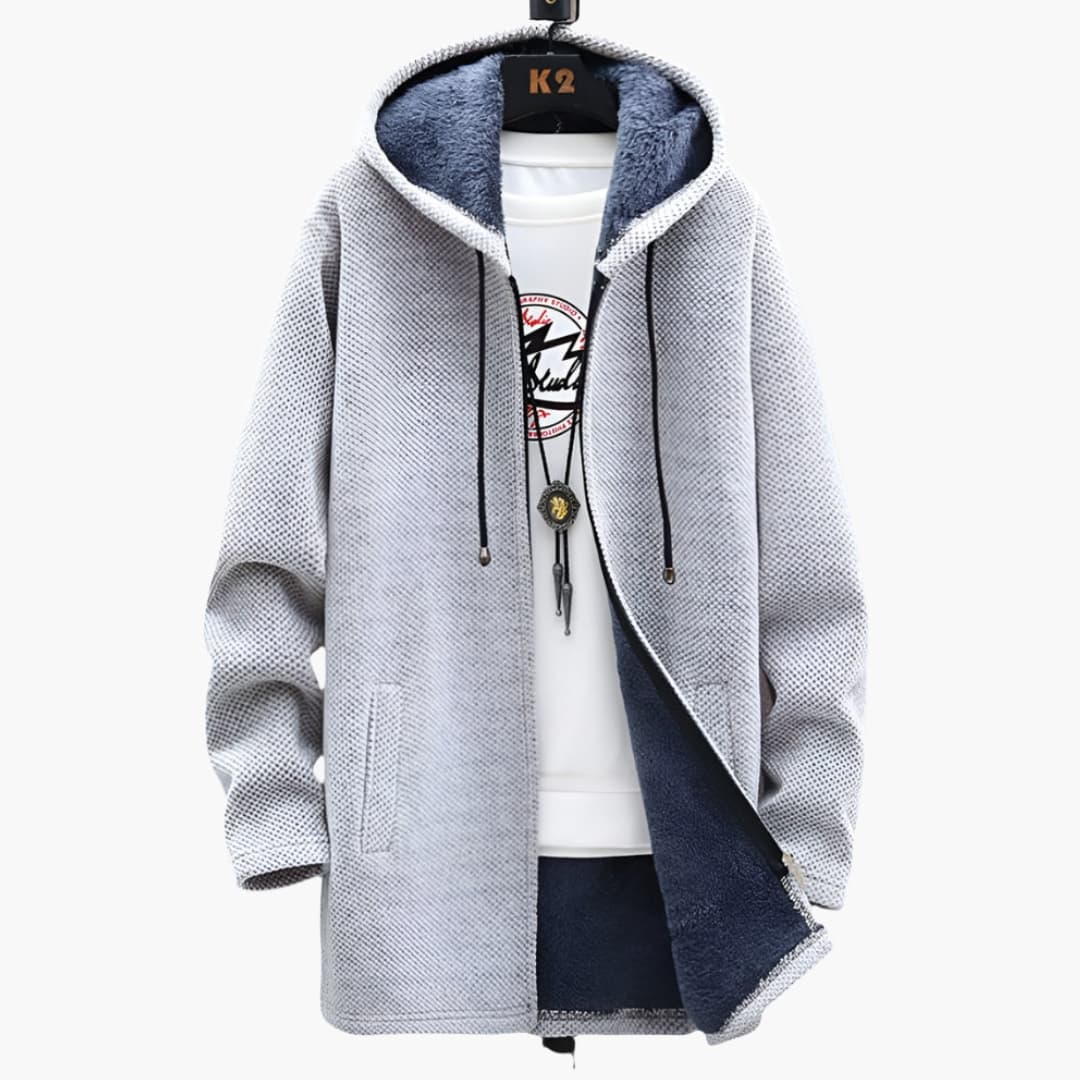 Warm Waterproof Mens Zip Up Hoodie Jacket