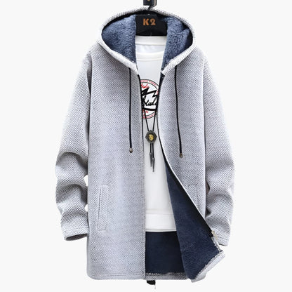 Warm Waterproof Mens Zip Up Hoodie Jacket
