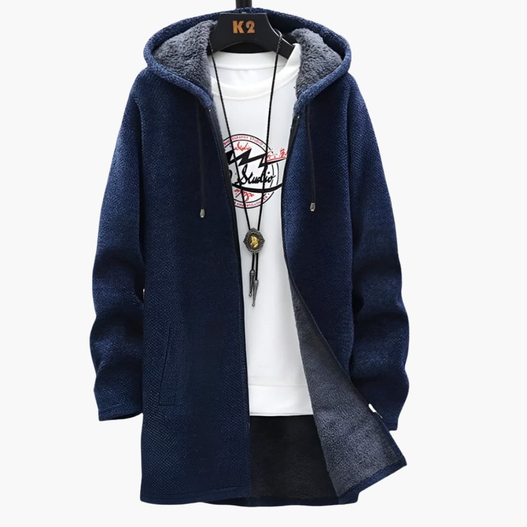 Warm Waterproof Mens Zip Up Hoodie Jacket