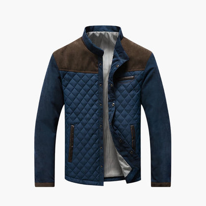 Waterproof Men's Zip Up Coat with Pockets - Vossary