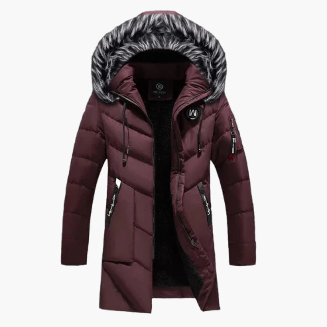 Waterproof Quilted Men's Winter Parka Jacket