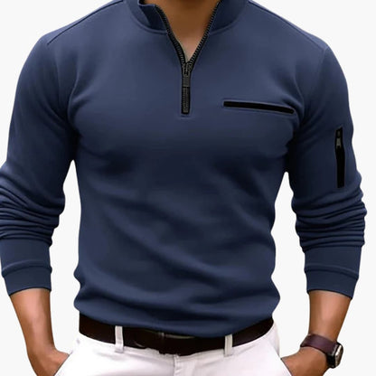 Men's Fleece Pullover with Zip Pocket