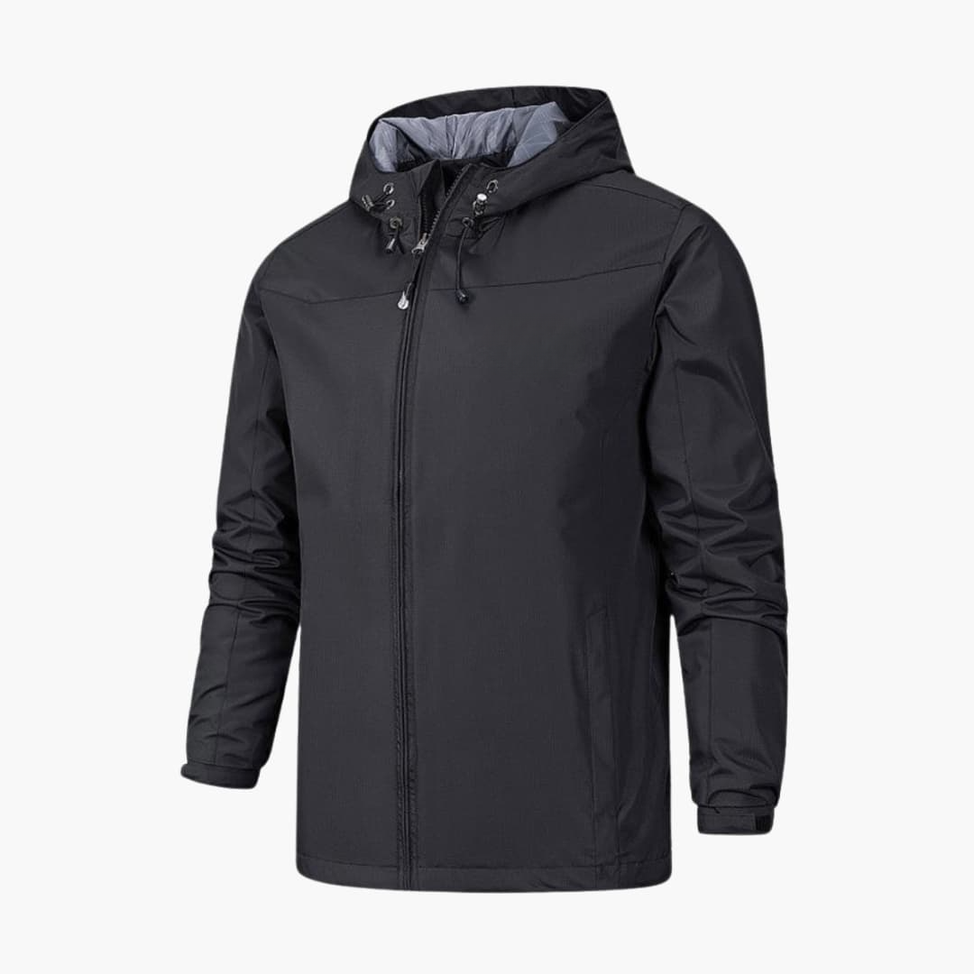 Waterproof Men's Full Zip Rain Coat - Vossary