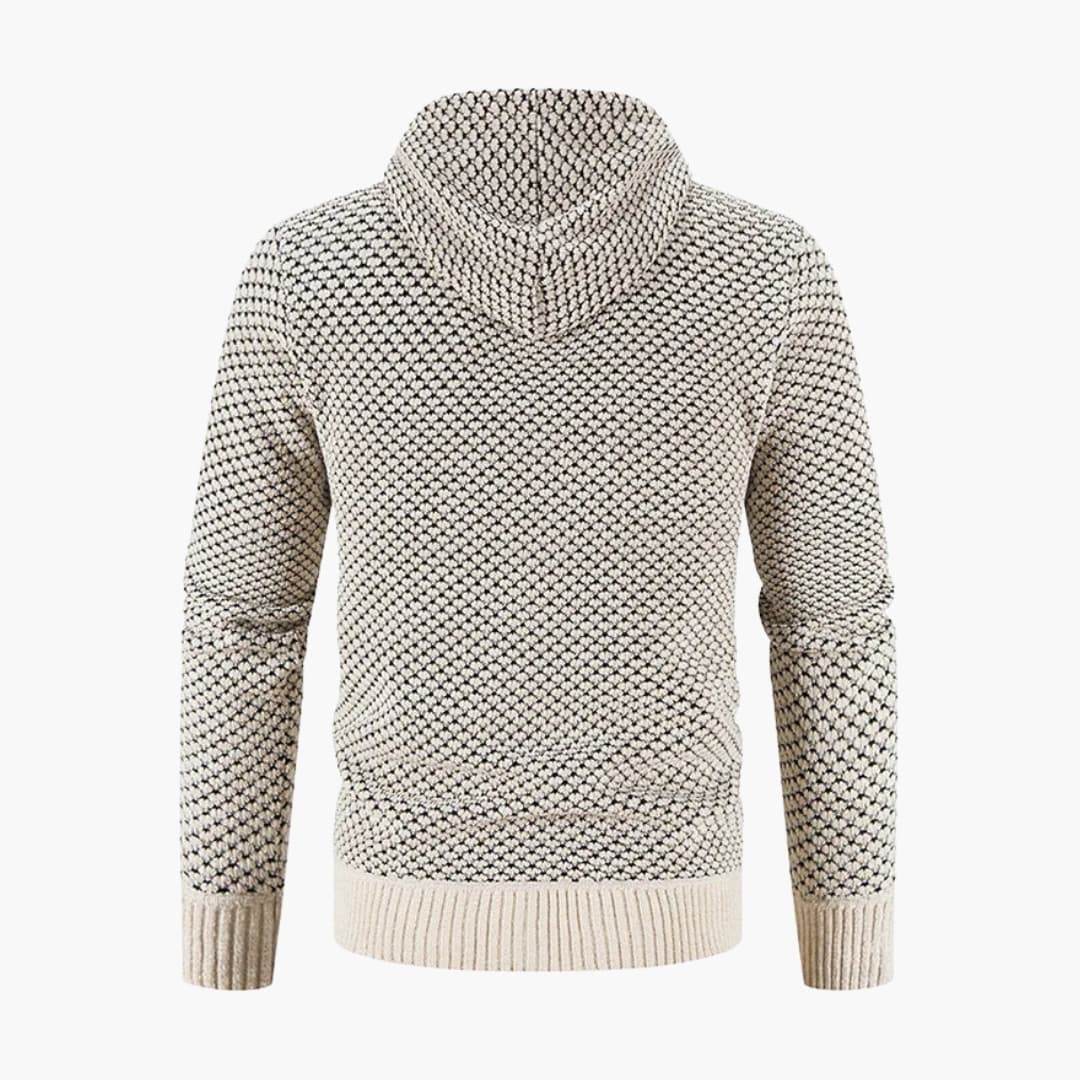 Warm Men's Zip Up Hooded Jacket