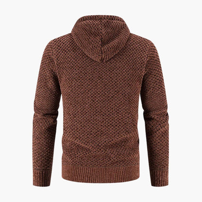 Warm Men's Zip Up Hooded Jacket