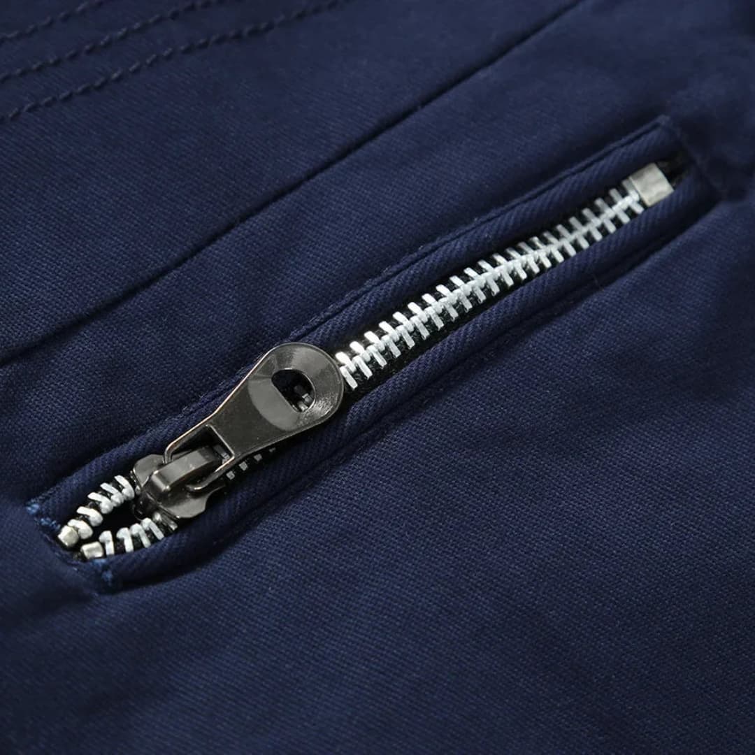 Classic Waterproof Men's Trench Coat with Pockets
