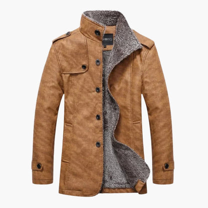 Warm Waterproof Mens Coat with Zip Pockets