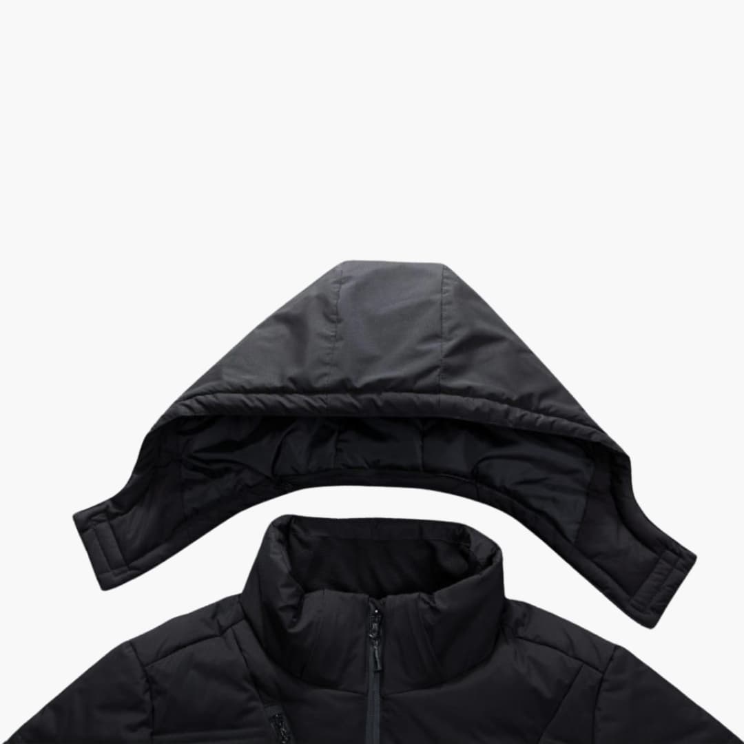 Warm Padded Parka Coat for Men with Hood