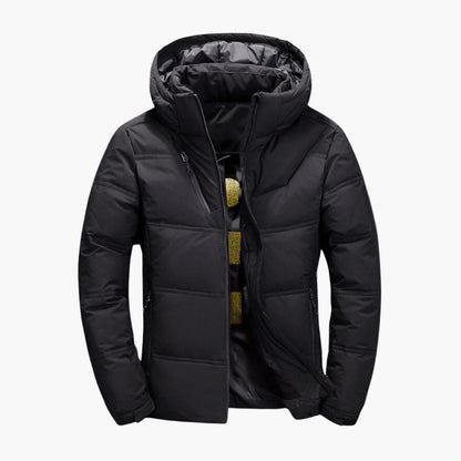 Warm Padded Parka Coat for Men with Hood