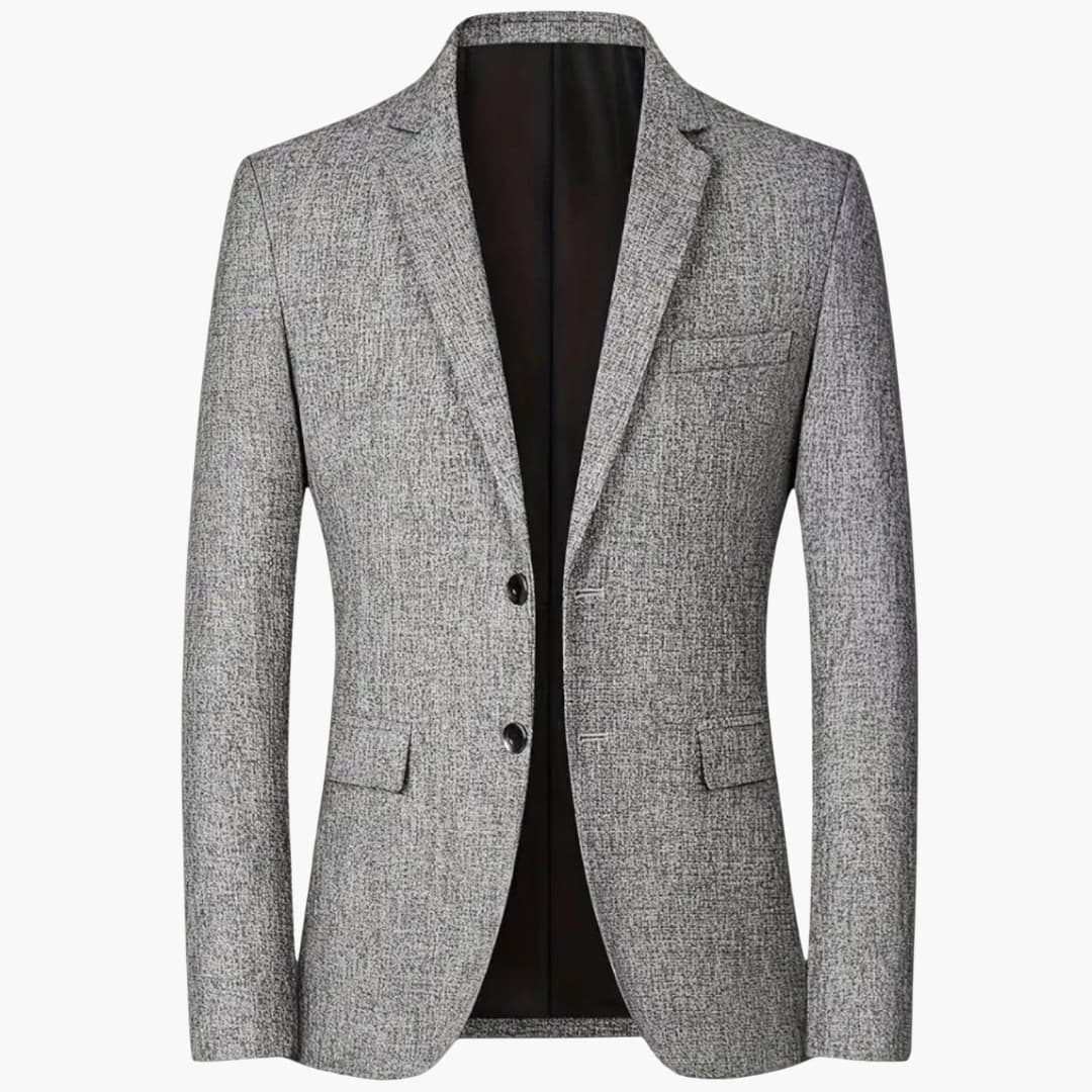 Slim Fit Men's Single Button Blazer - Vossary