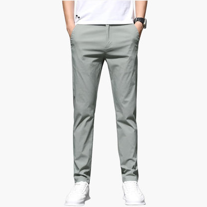 Men's Zip Up Trousers with Side Pockets