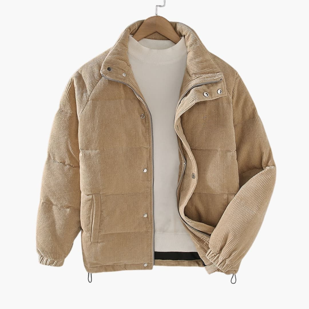 Men's Waterproof Snap Button Parka Jacket